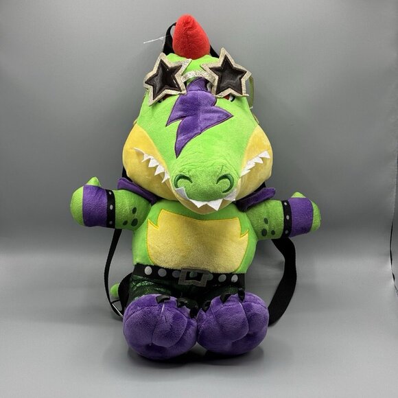 Bioworld Handbags - Five Nights At Freddy's Security Breach Montgomery Gator Plush Mini Backpack NEW